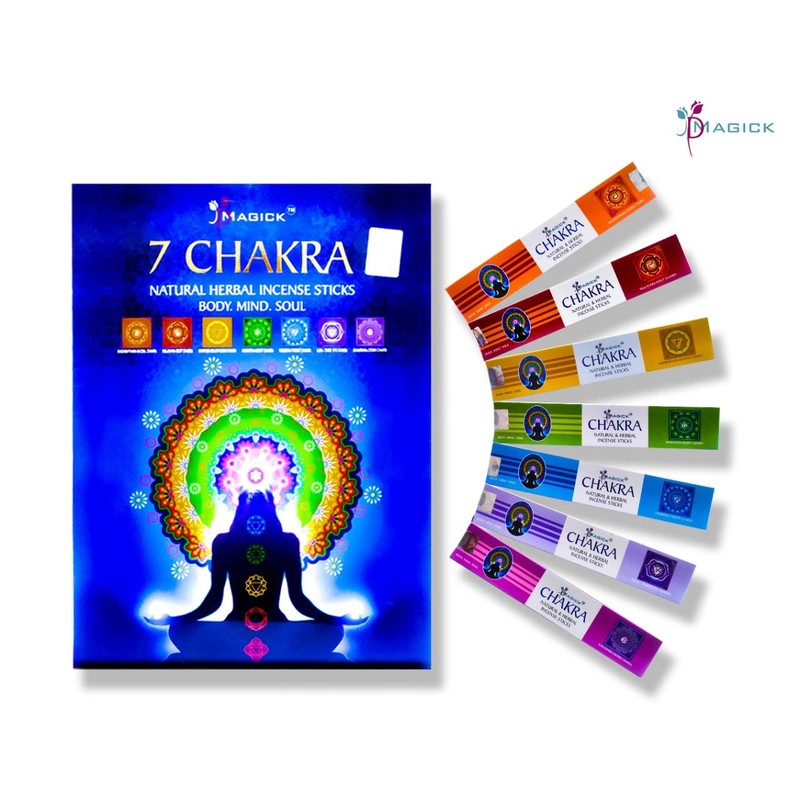 Divine Magick 7 Chakra Incense Sticks – 15g x 7