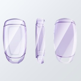 OFFCURVE Transparent Car Key Case, Key Cover for Hyundai i10 i30 ix25 ix35 IG Santa Fe Kona Elantra Grandeur Solaris Azera Tucson Palisade