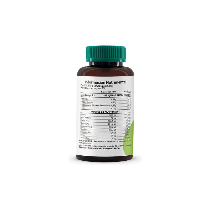 Suplemento Alga Spirulina (90 Caps) - Pronat
