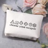 PLITI Gamer Gift Dungeons D20 Dice Makeup Bag Weapon of