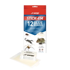 Stick-Em Mouse & Insect Glue Trap – Effective Indoor Rodent & Insect Control – Non-Toxic, Mess-Free Adhesive – Ideal for Mice, Spiders, and Crawling Insects – Easy to Use and Dispose