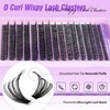 JIMIRE 320Pcs Individual Eyelashes DIY Eyelash Extenison 30D+40D Lash Clusters