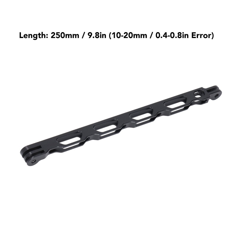 Helmet Extension Arm Black 250MM Aluminum Alloy Hollow Action Camera