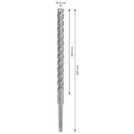 Bosch 1x PRO SDS plus-5X Hammer Drill Bit (for Reinforced concrete, Concrete, Ø 16,00 mm, Professional Accessory Rotary Hammer Drill)