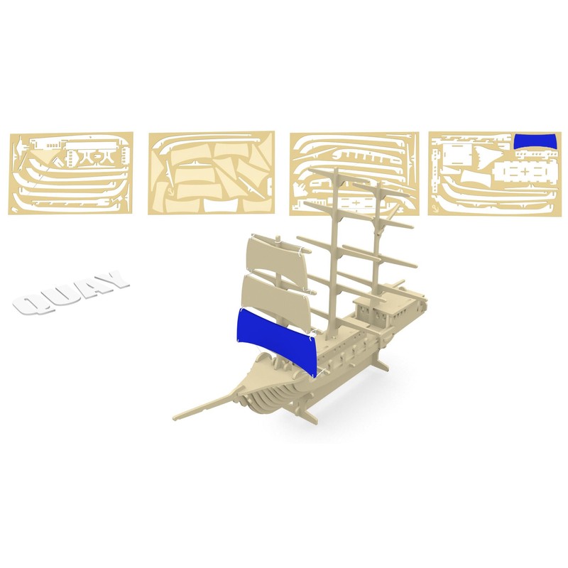 Quay Segelschiff Holzbausatz FSC