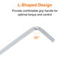 HARFINGTON 5pcs Hex Key Wrench 3mm L-Shape Hexagon Metric Wrenches