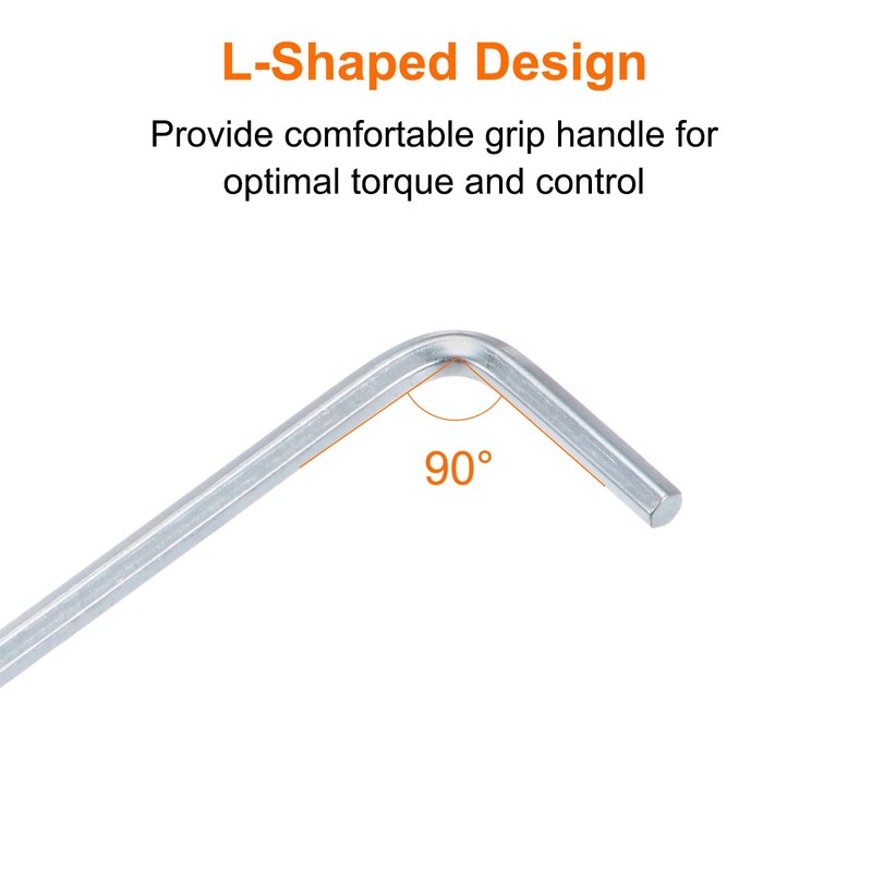 HARFINGTON 5pcs Hex Key Wrench 3mm L-Shape Hexagon Metric Wrenches