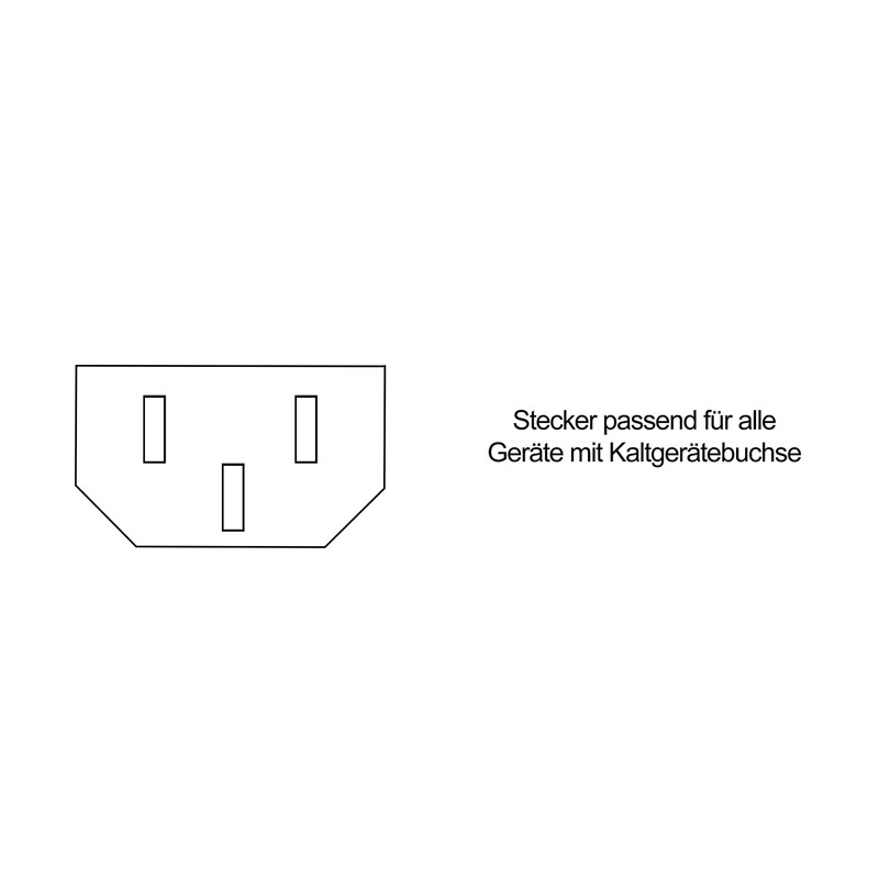 Naths Hardware® IEC Cable 1.8 m IEC Plug to Earthing