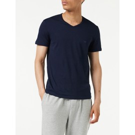Emporio Armani 111648 CC722 Men's V-Neck T-Shirts Pack of 2 (111648cc722) - Blue (Navy/Marine 27435) Plain, size: xl