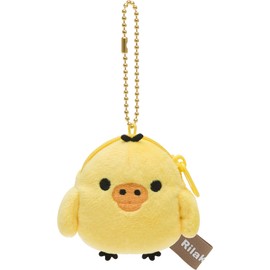 San-x Rilakkuma CK69203 Mini Plush Coin Case, Kiiroitori CK69203, H 3.0 x W 2.6 x D 1.2 inches (7.5 x 6.5 x 3 cm)