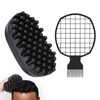 Afro Hair Sponge Brushes, Afro Sponge with 1 Pcs Grid