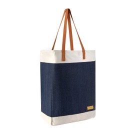 L'OCCITANE Contrast Denim and Canvas Tote Bag, 1 ct.