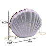 BOLLEY JOSS Glitter Seashell Crossbody Purse Mini Cellphone Shoulder Bag