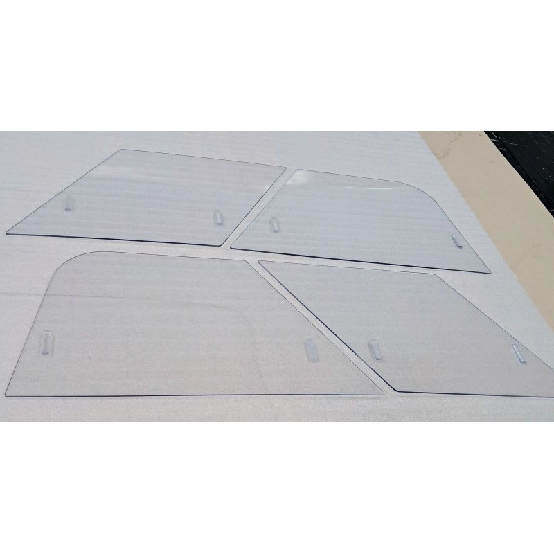 DAXCNC MG MGA NEW SIDE CURTAIN SLIDING WINDOWS SET 1956-1962