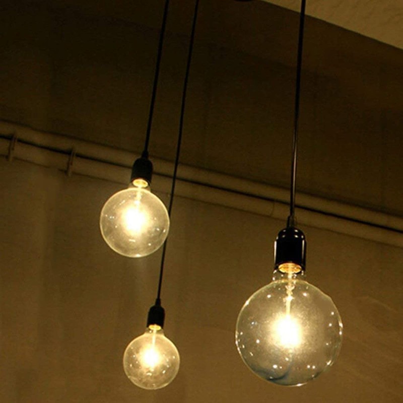 Black Pendant Light, CADELON Vintage Mini Hanging Lamp, Farmhouse Industrial
