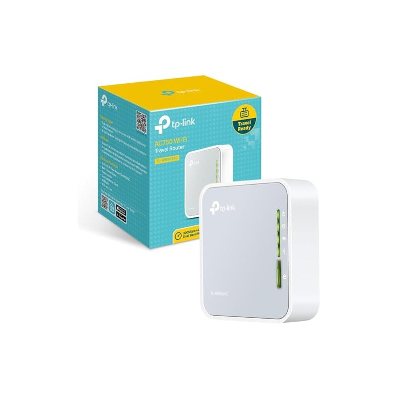 TP-Link AC750 Wireless Portable Nano Travel Router(TL-WR902AC) - Support Multiple