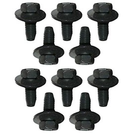 ONIZZBAND 10 Pcs 12mm Top Front Skid Plate Bolts for Toyota Tacoma 4Runner FJ Tundra Land Cruiser and More, Black, M