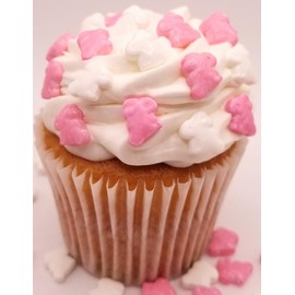 NCS Pink and White Sitting Easter Bunny Edible Candy Sprinkles, 8 ounces - Great for Cupcakes, Cookies, Cakes, Cakes Pops, Donuts