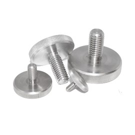 Knurled Screws M8X20 Set Screws DIN 653 A1 Stainless Steel (1.4305) Rust-Proof VA Niro Low Form Set of 2