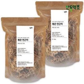 Domestic roasted lotus root 300gx2 pack / 국내산 볶은 연근 300gx2팩