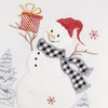 texpot Christmas Tablecloth with Embroidery Snowman Winter Advent Christmas Table