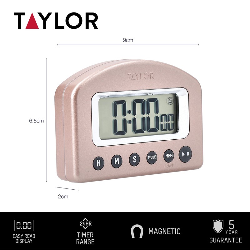 Taylor Pro 3-Piece Kitchen Measuring Set with Hygienic Digital Scales,