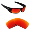 Alphax Fire Red Polarized Replacement Lenses for Oakley Gascan