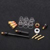 Welding Torch Kit Glass Nozzle Gun Tail Tungsten Clamp Silicone