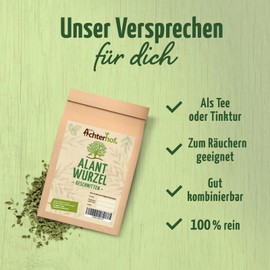 Elephane Root 100 g, Alane Root Dried and Cut, Ideal for Elephanate Root Tea or for Smoking, Natural, Herbal Tea Loose from Achterhof