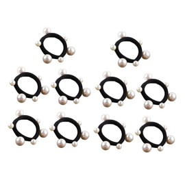 WOONEKY Lasting 10pcs Hair Ponytail Holders Stylish Hair Bands for Girls Hair Ropes Tie