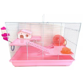 Mcage 3-Floors Syrian Hamster Habitat House Home Rodent Gerbil Rat Mouse Mice Cage