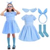Leadtex Girl's Vintage Audrey Roakabilly Dress 1950s Retro Party A-Line