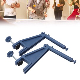 Generic Ping Pong Net with Clamps, Professional Adjustable Tightness Table Tennis Net Clamp Post Set with Bracket for Indoors and Outdoors ([Blue]), Genericzaq2spvgod-12