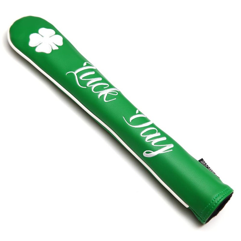 Four Leaf Clover PU Leather Waterproof Golf Alignment Stick Cover