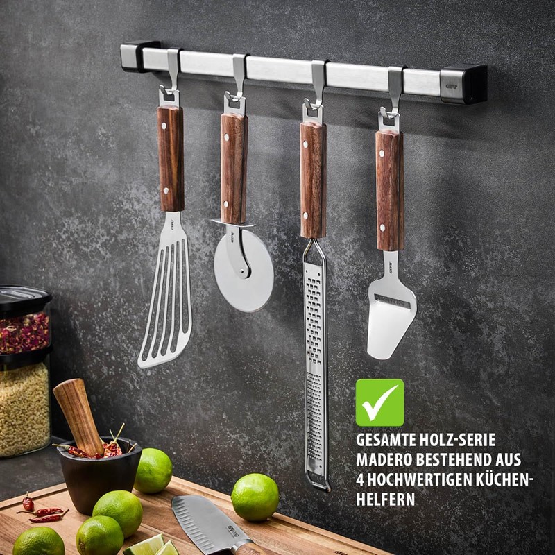 GEFU Madero Spatula Flat Kitchen Turner with Stainless Steel Surface