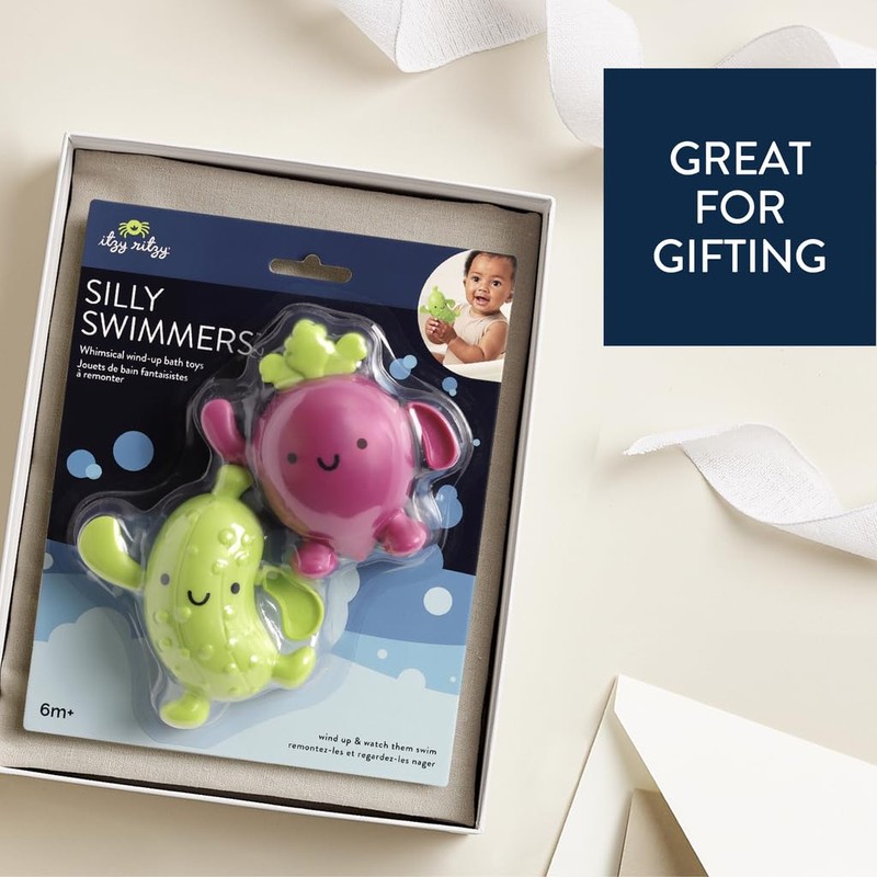 Itzy Ritzy Wind-Up Swimming Bath Toys – Set of 2