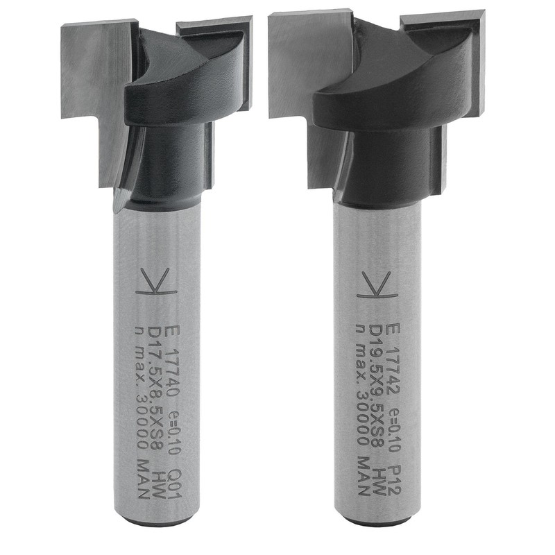ENT 09047 2-piece HW T-Slot Cutter Set Optimised for M10,