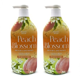 Amorepacific Happy Bath Peach Blossom Body Wash 900g 2ea