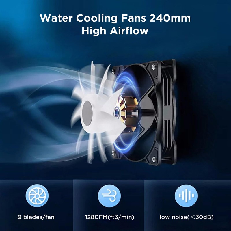 CPU Liquid Cooler CPU Water Cooler 240mm Aio CPU Cooler