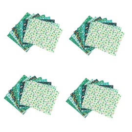 COHEALI 4sets Cotton Quilting Fabric Squares DIY Patchwork Printing Craft Fabric 8pcs*4