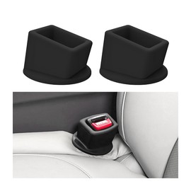 2PCS Silicone Seat Belt Buckle Holders - Non-Slip Fixer for Cars