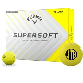 Callaway Golf Supersoft Yellow Monogrammed Golf Balls - 2025 Model