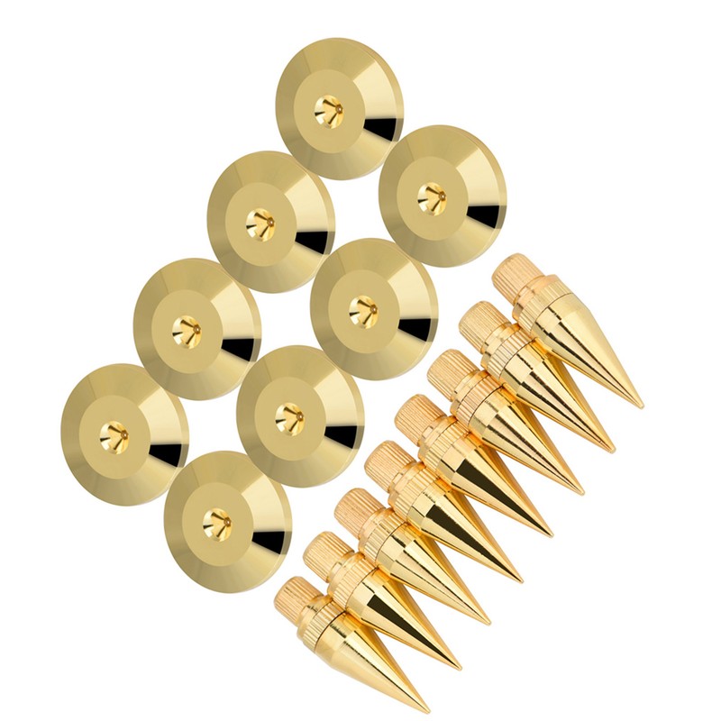 8 Pairs 6 x 36MM Copper Speaker Spike Isolation Stand