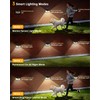 Aootek New Solar Motion Sensor Lights 120 LEDs with Lights