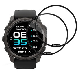 WINLAZY Pack of 2 Screen Protectors for Fenix 8 47 mm Screen Protector for Fenix 8 47 mm, 9H Hardness, HD Screen Protector, Scratch Free, 0.33 mm Ultra Clear Protection, Ultra Resistant Protective