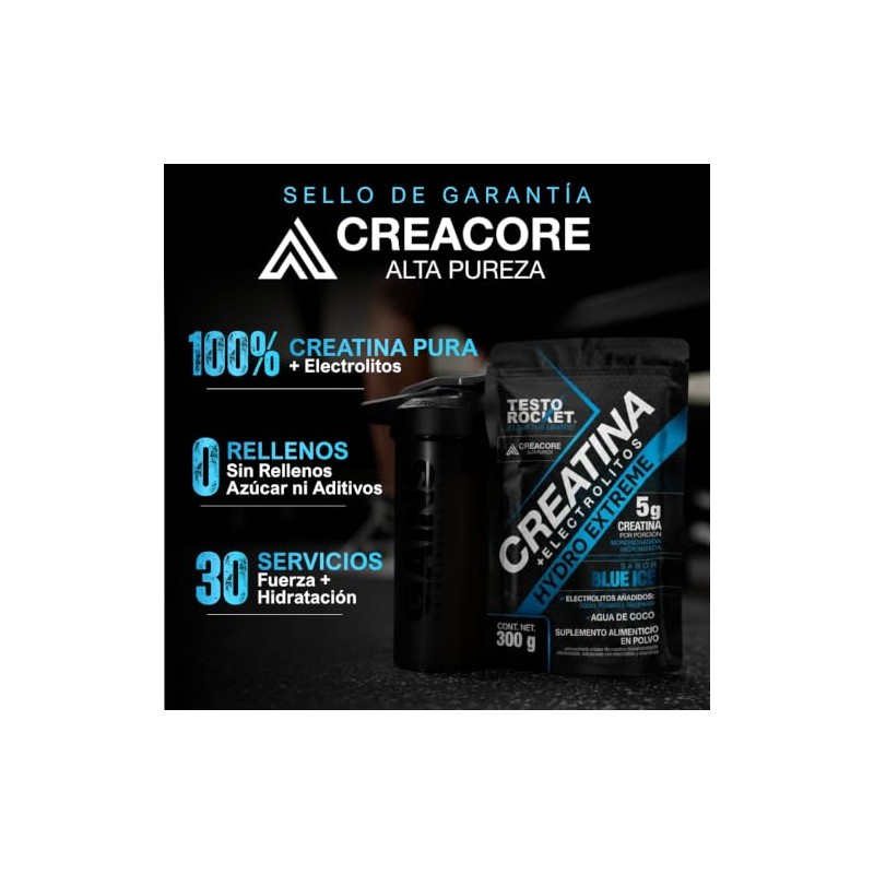 Creatina Monohidratada Micronizada Electrolitos Magnesio Potasio Vitaminas Agua Coco Creatine