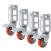 4PCS Storage Rack Caster Wheels,3" Heavy Duty Locking Caster Wheels