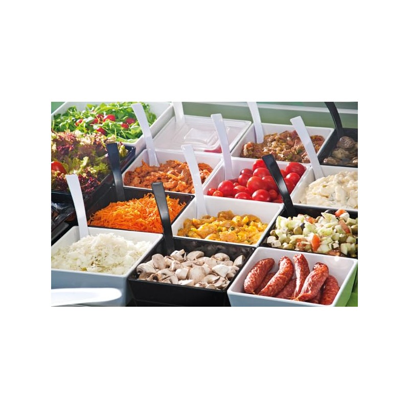APS 83912 Float Square Bowl Melamine, 90 mm x 90