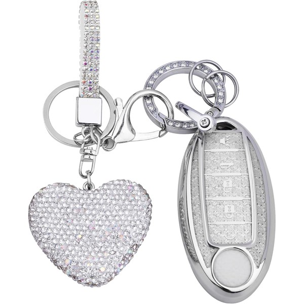 Vicoca for Nissan 5 Buttons key fob cover with Diamond