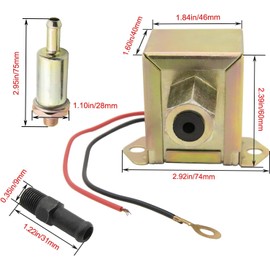 MAIL MORE Electric Fuel Pump, Universal Electric Fuel Pump, Injection fuel Pumps, 12v fast flow fuel pump petrol, 12v Inline Fuel Pump Diesel Petrol Pump HRF-13